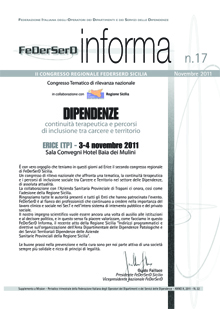 FeDerSerD Informa 17 - Novembre 2011