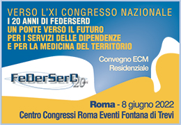 APERTE ISCRIZIONI: Convegno Precongressuale FeDerSerD, Mercoledì 8 Giugno 2022 - ROMA