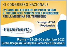 APERTE ISCRIZIONI ONLINE - XI Congresso Nazionale FeDerSerD - 28-29-30 Settembre 2022, ROMA